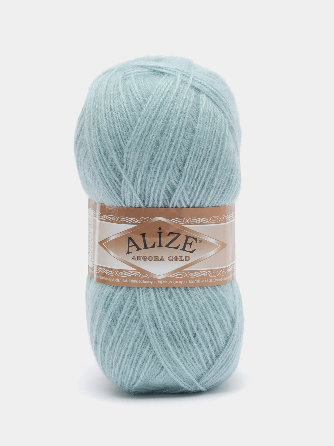Мятный пряжа Alize Angora Gold, 20% Шерсть 80% Акрил, 100 г, 550 м (часть 1)