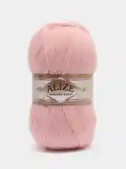 Кораллово-розовый пряжа Alize Angora Gold, 20% Шерсть 80% Акрил, 100 г, 550 м (часть 1)