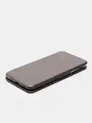Серебряный чехол-книжка Samsung Galaxy J4+/J4 Plus (Самсунг Галакси Джи 4+/Джи 4 Плюс)