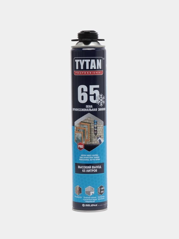Пена профессиональная TYTAN 65 л, зимняя (-20), 750 мл