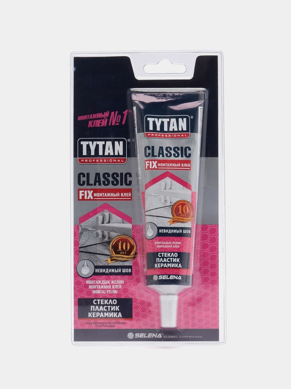 Клей монтажный TYTAN Classic Fix, прозрачный строительный, картридж, 100 мл, 310 мл