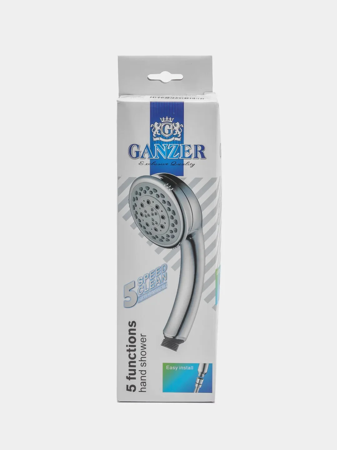 Бронзовый душевой набор для смесителя Ganzer Tempest Cosmopolitan V: лейка, 5 режимов, шланг, 1,5 м
