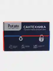 Смеситель для умывальника Potato INOX, нержавеющая сталь