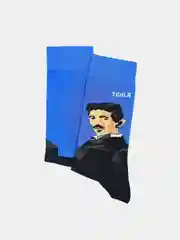 Носки с принтом "Никола Тесла"