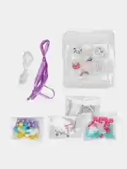 Набор Beads Set для творчества Единороги, 150 бусин, 6 метал. шармов, резинка, Brauberg