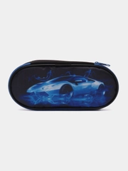 Пенал-футляр BRAUBERG, 1 отделение, полиэстер, органайзер, 21х8,5х5 см, Dream car, 271037