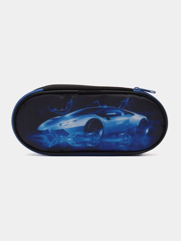 Пенал-футляр BRAUBERG, 1 отделение, полиэстер, органайзер, 21х8,5х5 см, Dream car, 271037