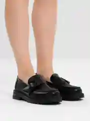 Черный лоферы женские