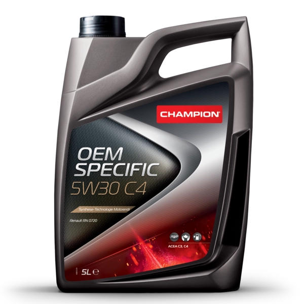 Автомобильное синтетическое моторное масло CHAMPION OEM SPECIFIC 5W30 C4, 5 л