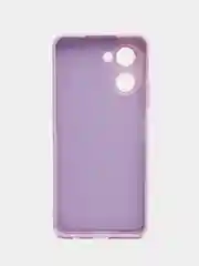 Сиреневый чехол для iPhone 11, Realme C35, C31, C33, Honor X7A (2023) однотонный с защитой камеры