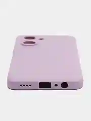 Сиреневый чехол для iPhone 11, Realme C35, C31, C33, Honor X7A (2023) однотонный с защитой камеры