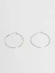 Серебряный серьги-кольца "Конго", 9 размеров