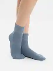 Синий зимние теплые махровые шерстяные носки