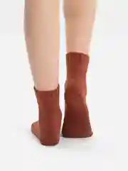 Красный зимние теплые махровые шерстяные носки