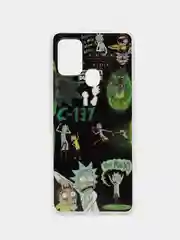 Зеленый чехол для телефона Samsung A71, A31, A12, A21S, A70, A50, S20 FE, A11, A51, с рисунком