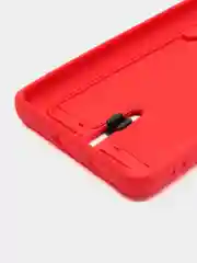 Красный чехол с карманом для Samsung A12, A13, A33, A23, A53 с защитой камеры однотонный