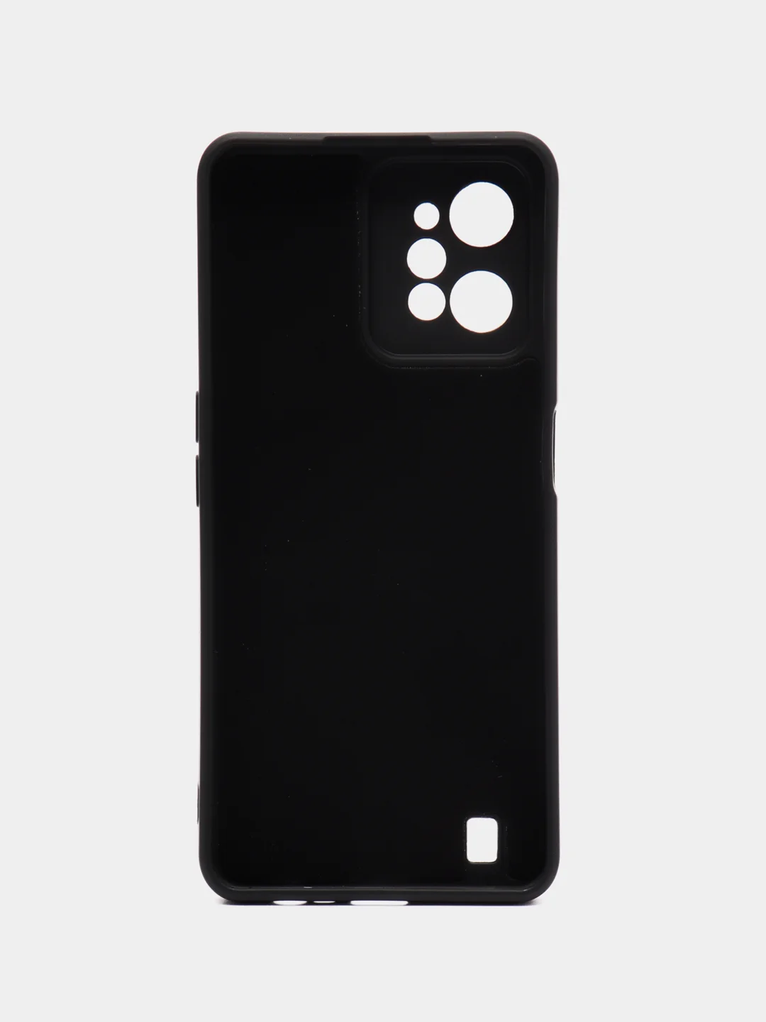 Черный чехол для iPhone 11, Realme C35, C31, C33, Honor X7A (2023) однотонный с защитой камеры