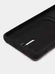 Черный чехол с карманом для Samsung A12, A13, A33, A23, A53 с защитой камеры однотонный