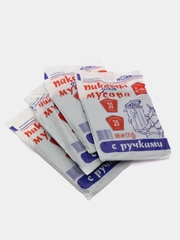 Пакеты мусорные Полипак, 30 литров, с ручками