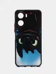 Угольный чехол с ярким рисунком на Vivo Y16 (Виво У16)