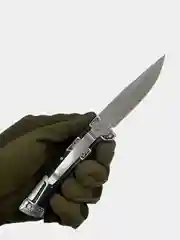 Нож "Вьюн" складной туристический, сталь 50Х14МФ, замок Back Lock  (Витязь B5201)