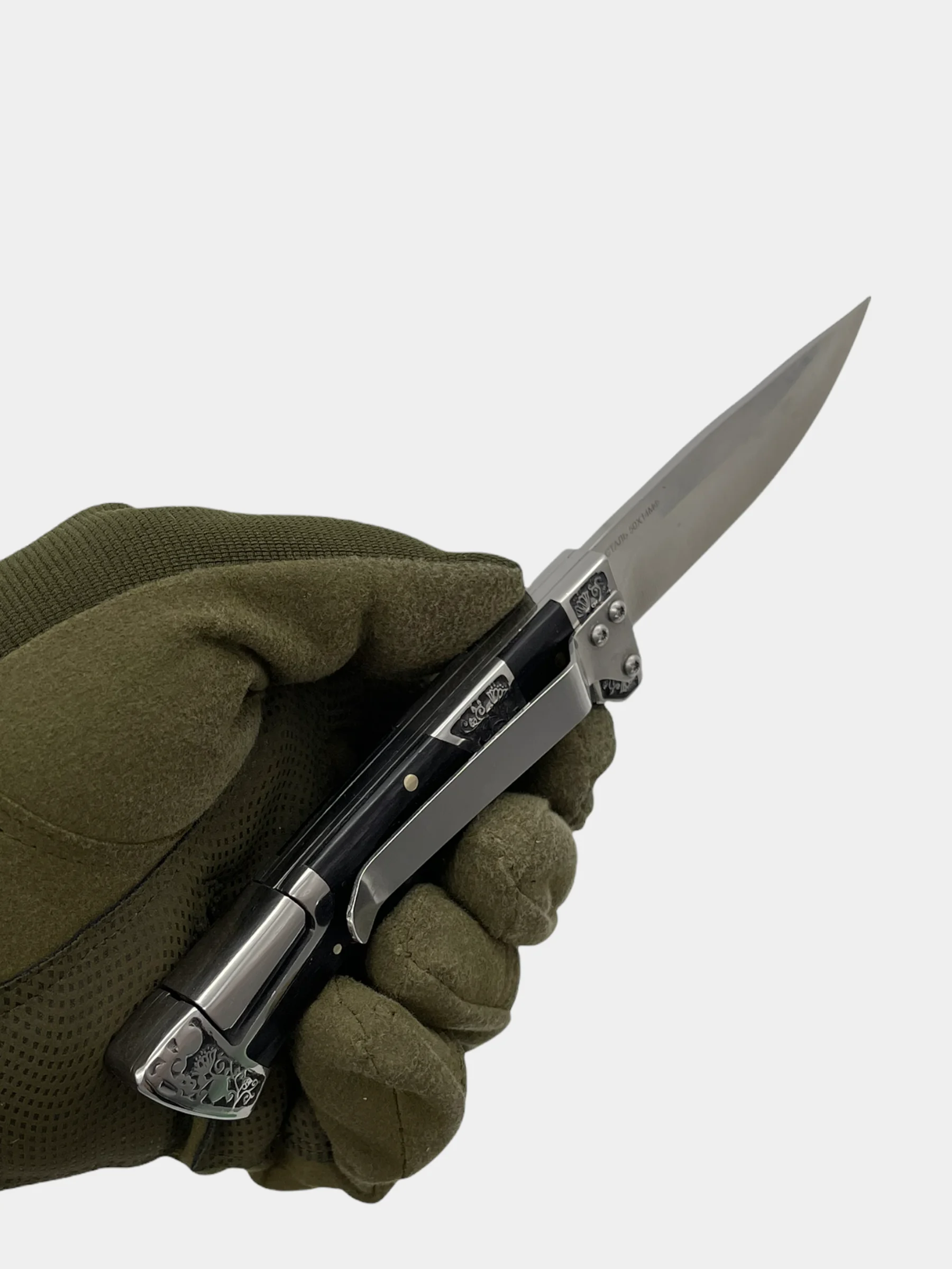 Нож "Вьюн" складной туристический, сталь 50Х14МФ, замок Back Lock  (Витязь B5201)