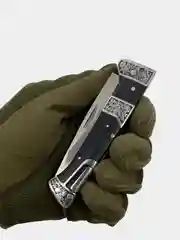Нож "Вьюн" складной туристический, сталь 50Х14МФ, замок Back Lock  (Витязь B5201)