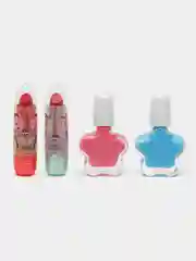 Кораллово-розовый подарочный набор детской декоративной косметики