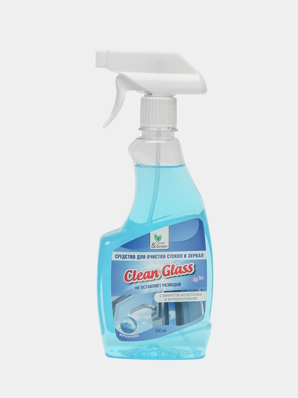 Средство для очистки стекол и зеркал "Морская волна" (триггер) 500 мл. Clean&Green