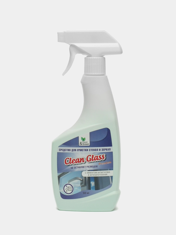 Средство для очистки стекол и зеркал (триггер) 500 мл. Clean&Green