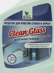 Средство для очистки стекол и зеркал (триггер) 500 мл. Clean&Green