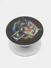 Тёмно-бордовый держатель для телефона PopSocket (попсокет), с рисунками