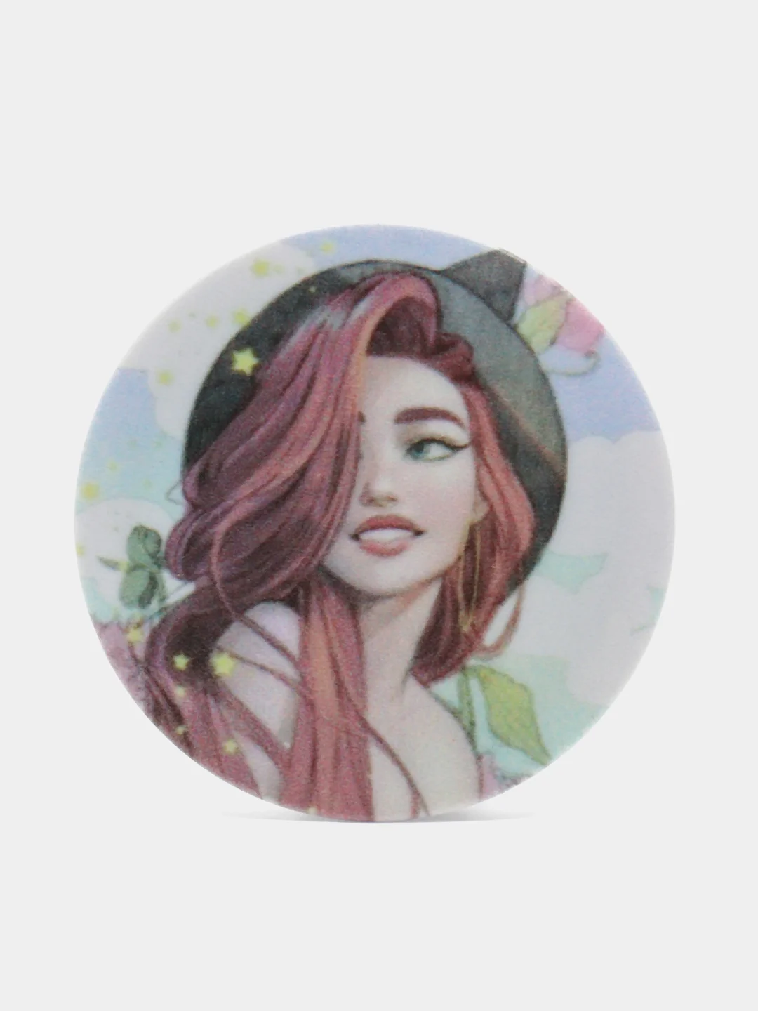 Мятный держатель для телефона PopSocket (попсокет), с рисунками