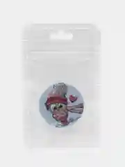 Небесно-голубой держатель для телефона PopSocket (попсокет) с рисунками