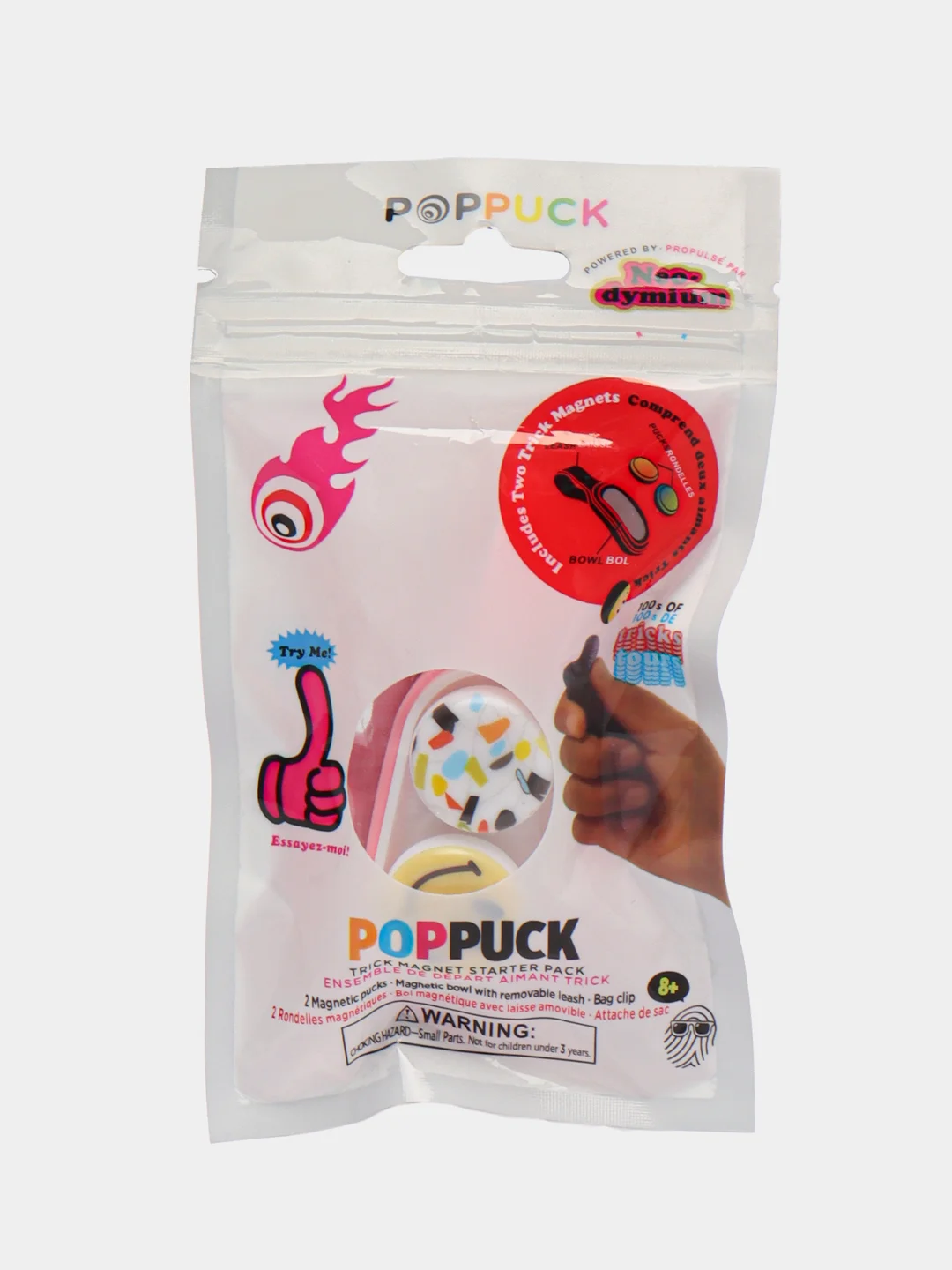 Розовый брелок-антистресс Pop Puck (Поп Пак) Fidget Hand Spinner