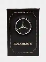 Тёмно-коричневый обложка для документов, с логотипом авто, с отделением для паспорта и карт