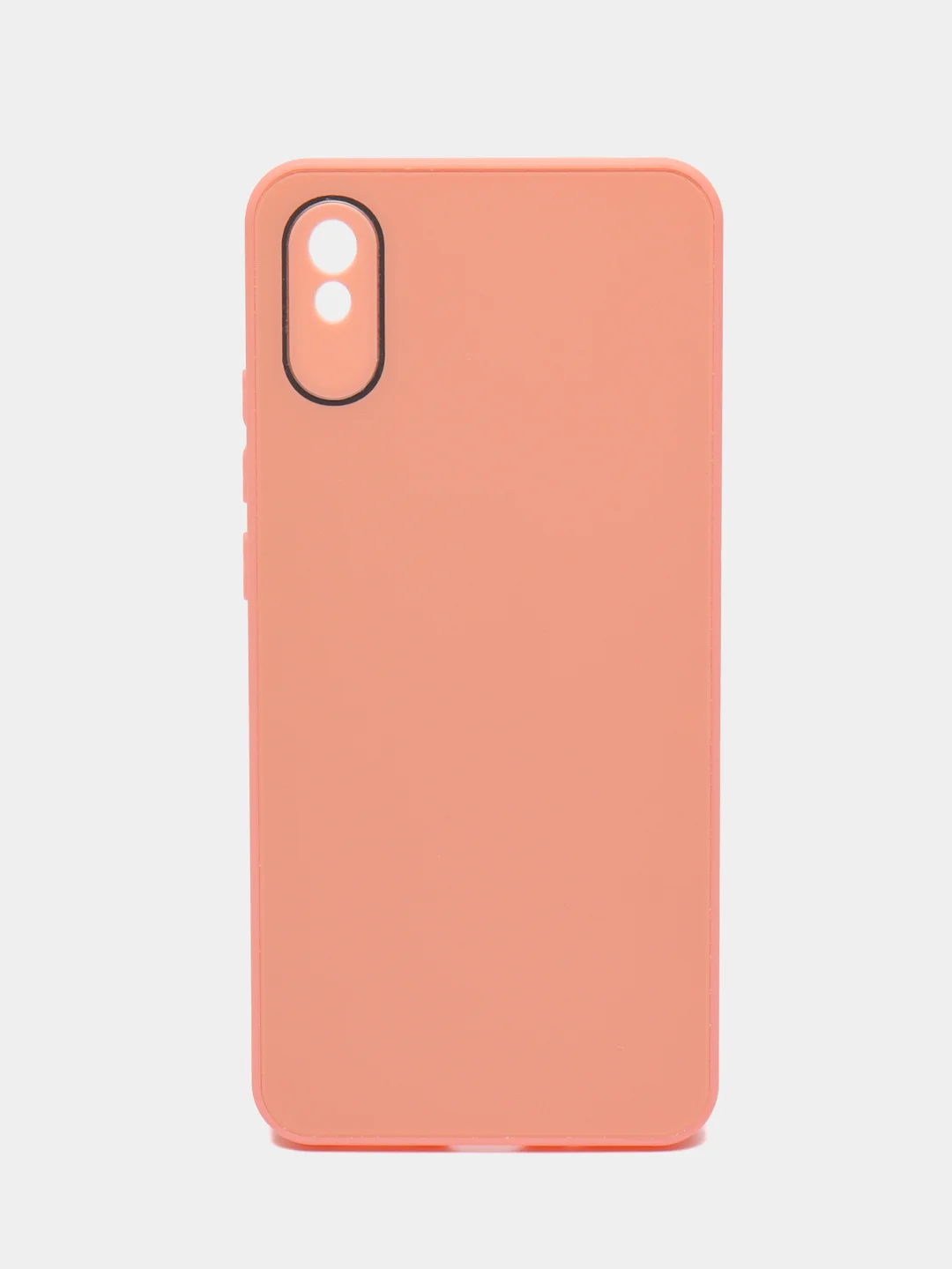 Розовый чехол Xiaomi Redmi 9A, Сяоми Редми 9А пластиковый, под бархатное стекло
