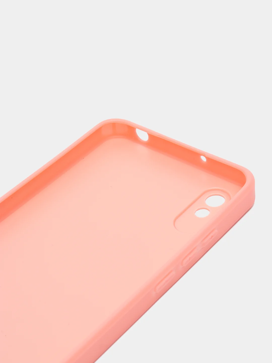 Розовый чехол Xiaomi Redmi 9A, Сяоми Редми 9А пластиковый, под бархатное стекло