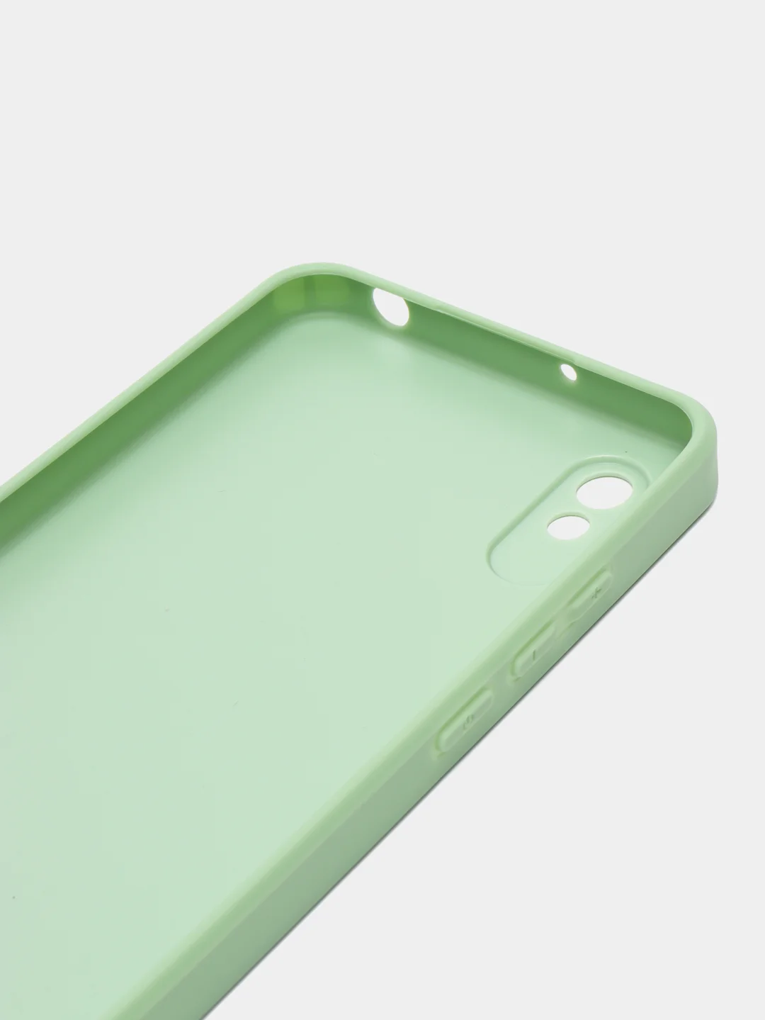 Салатовый чехол Xiaomi Redmi 9A, Сяоми Редми 9А пластиковый, под бархатное стекло