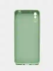 Салатовый чехол Xiaomi Redmi 9A, Сяоми Редми 9А пластиковый, под бархатное стекло