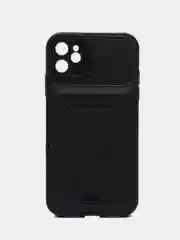 Черный чехол-карточница Samsung A53, A23, A22S, A50, Honor X8, Realme Mi11T, iPhone 11, 13, 13Pro