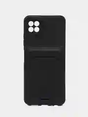 Черный чехол-карточница Samsung A53, A23, A22S, A50, Honor X8, Realme Mi11T, iPhone 11, 13, 13Pro