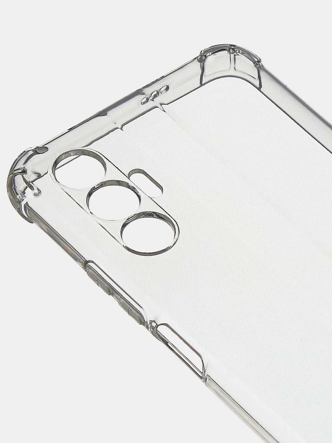 Чехол для Tecno Pova 3, прозрачный, силиконовый, с усиленными углами