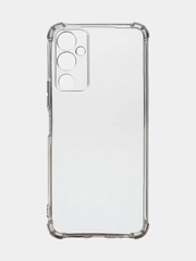 Чехол для Tecno Pova 4, прозрачный, силиконовый, с усиленными углами