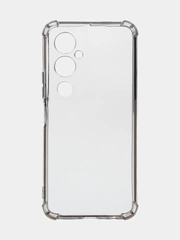Чехол для Tecno Pova 4 Pro, прозрачный, силиконовый, с усиленными углами