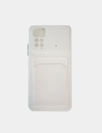 Кремовый чехол с защитой камеры и с отделением для карточки Redmi Note 11 2022  6.43, Note 11S 2022