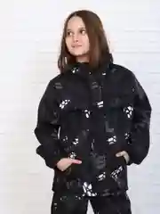 Костюм детский на флисе, демисезонный, камуфляжный