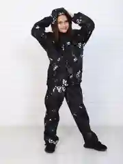 Костюм детский на флисе, демисезонный, камуфляжный