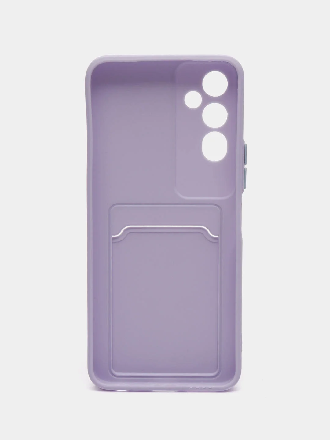 Сиреневый силиконовый чехол для Tecno POVA Neo 2 (Техно Пова Нео 2), прозрачный с карманом для карт