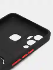Черный чехол для Infinix HOT 12 PLAY NFC Хот 12 Плей, с карманом для карт, прозрачный